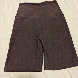 Beyond Yoga Spacedye High Waisted Brown Biker Shorts Size Small